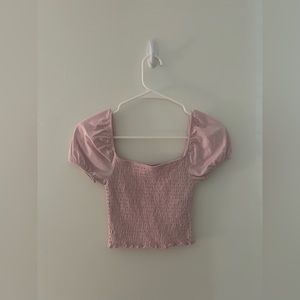 Hollister, Light Pink Crop Top, XS